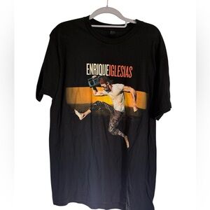 Enrique Iglesias Black Graphic T-Shirt